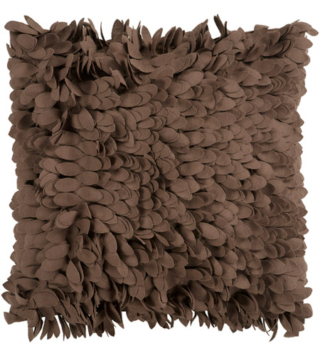 Claire 18 X 18 Inch Dark Brown Throw Pillow