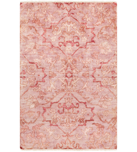 Surya HIL9039-3656 Hillcrest 66 X 42 inch Orange and Pink Area Rug, Wool