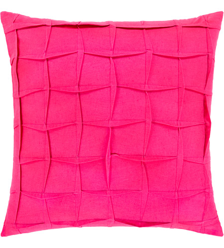 Surya HLN003-1818P Halen 18 X 18 inch Bright Pink Pillow Kit, Square photo