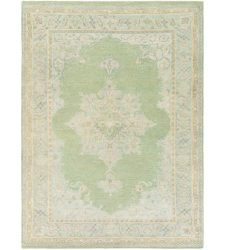 Surya HVN1222-811 Haven 132 X 96 inch Green and Green Area Rug, Wool
