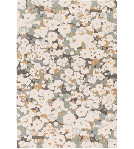 Surya INM1000-576 Inman 90 X 60 inch Neutral and Gray Area Rug, Wool photo