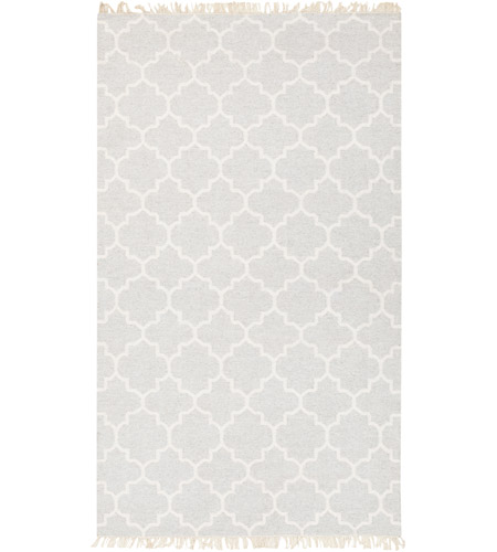 Surya ISL3000-576 Isle 90 X 60 inch Gray and Neutral Area Rug, Viscose and Wool