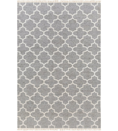 Surya ISL3003-576 Isle 90 X 60 inch Gray and Neutral Area Rug, Viscose and Wool