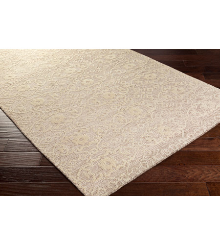 Surya ITH5000-23 Ithaca 36 X 24 inch Gray and Neutral Area Rug, Wool and Cotton ith5000_corner.jpg