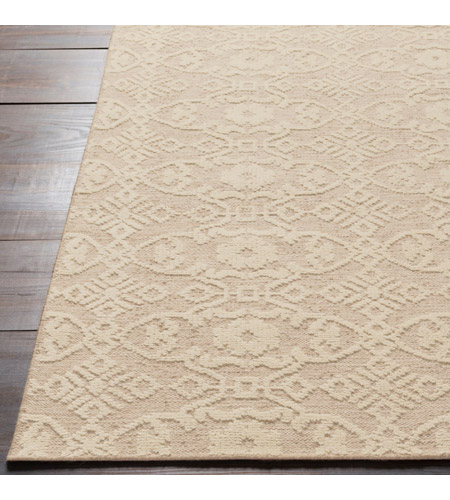 Surya ITH5000-23 Ithaca 36 X 24 inch Gray and Neutral Area Rug, Wool and Cotton ith5000_front.jpg