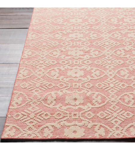 Surya ITH5003-913 Ithaca 156 X 108 inch Pink and Neutral Area Rug, Wool and Cotton ith5003_front.jpg