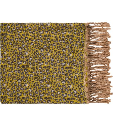 Surya JAC1000-5060 Jacquie 60 X 50 inch Charcoal; Multicolored Throw