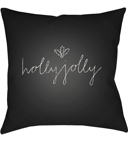 Surya JOY011-2020 Holly Jolly Ii 20 X 20 inch Black and White Outdoor Throw Pillow