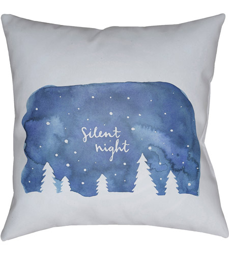 Surya JOY031-1818 Silent Night 18 X 18 inch Black and Red Outdoor Throw Pillow photo
