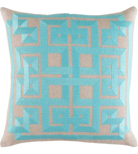 Surya LD009-2020 Gramercy 20 X 20 inch Blue and Grey Pillow Cover photo