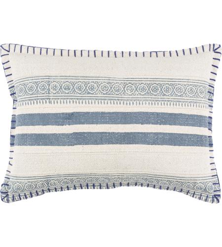 Surya LL006-2222D Lola 22 inch Navy; Multicolored Pillow Kit