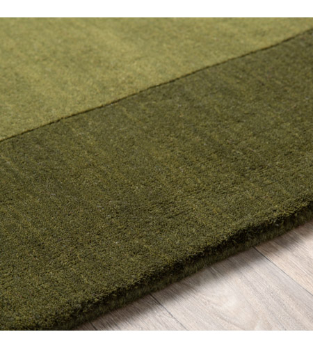Surya M315-58 Mystique 96 X 60 inch Dark Green Rugs, Wool m315-texture.jpg