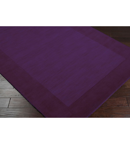 Surya M349-23 Mystique 36 X 24 inch Violet/Dark Purple Rugs, Wool m349_corner.jpg