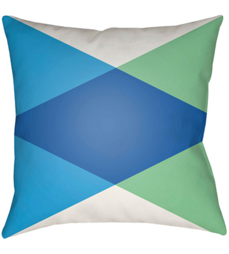 Surya MD002-1818 Moderne 18 X 18 inch Blue and Blue Outdoor Throw Pillow photo