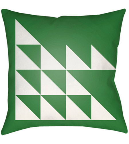 Surya MD026-2020 Moderne 20 X 20 inch White and Green Outdoor Throw Pillow photo