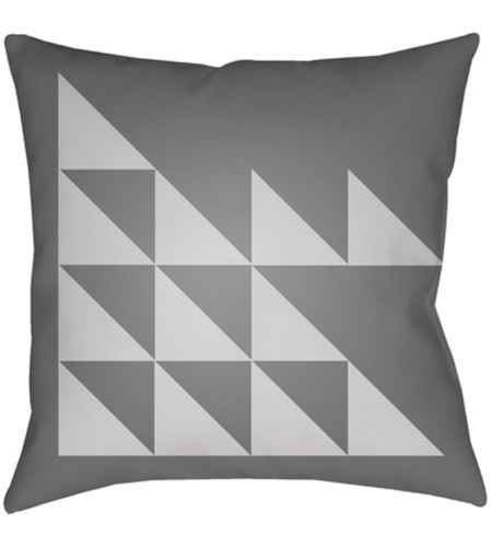 Surya MD028-1818 Moderne 18 X 18 inch Grey and Grey Outdoor Throw Pillow