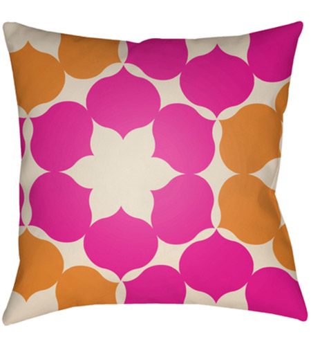 Surya MD046-2020 Moderne 20 X 20 inch Off-White and Orange Outdoor Throw Pillow