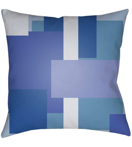 Surya MD072-1818 Moderne 18 X 18 inch Blue and Blue Outdoor Throw Pillow