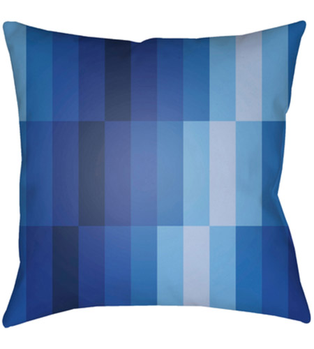 Surya MD075-1818 Moderne 18 X 18 inch Navy and Blue Outdoor Throw Pillow