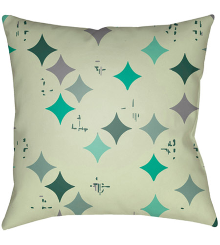 Surya MD097-2020 Moderne 20 X 20 inch Green and Grey Outdoor Throw Pillow md097.jpg