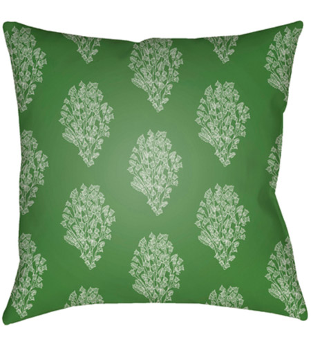 Surya MF016-1818 Moody Floral 18 X 18 inch Grass Green and Sage Outdoor Throw Pillow