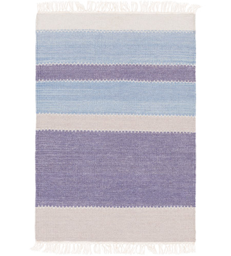 Surya MIG5004-23 Miguel 36 X 24 inch Blue and Blue Area Rug, Wool and Cotton