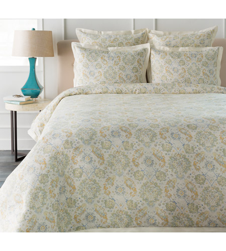 Surya Mna1001 Tset Mona Blue And Green Duvet Set Twin