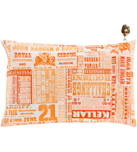 Surya MNG005-1320D Mind Games 19 X 13 inch Bright Orange and Peach Lumbar Pillow mng005.jpg