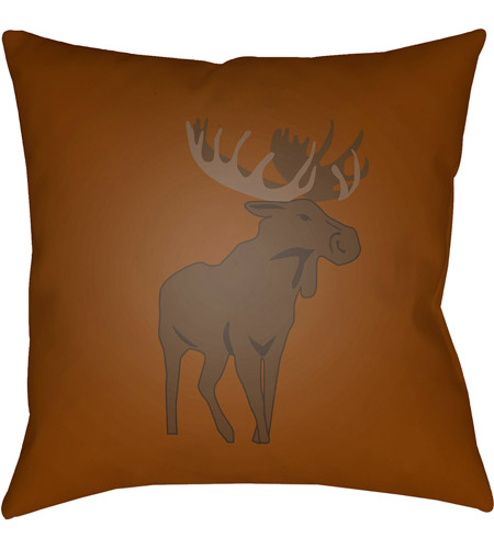 Surya MOO004-1818 Moose 18 X 18 inch Brown Outdoor Throw Pillow
