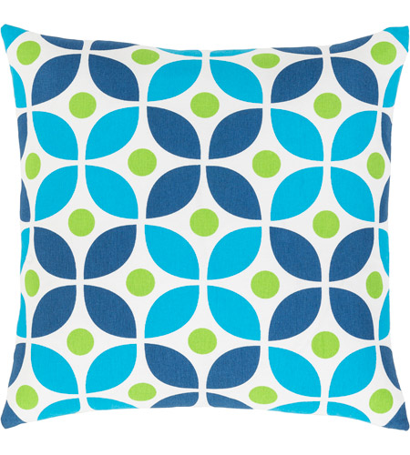 Surya MRA015-2020 Miranda 20 X 20 inch Blue and Green Pillow Cover