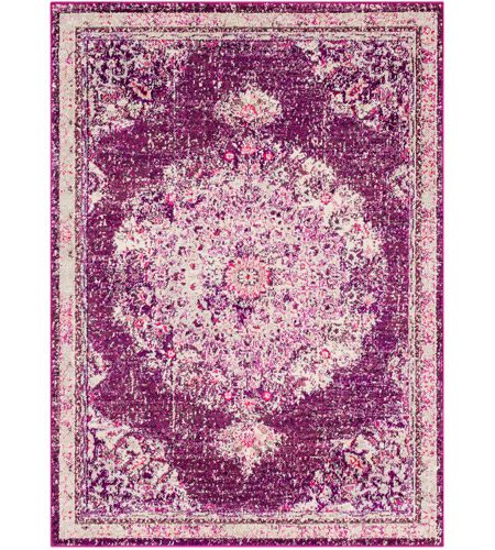 Surya MRC2323-5373 Morocco 87 X 63 inch Fuschia/Navy/Charcoal/Coral/Pale Blue/Camel Rugs, Rectangle photo