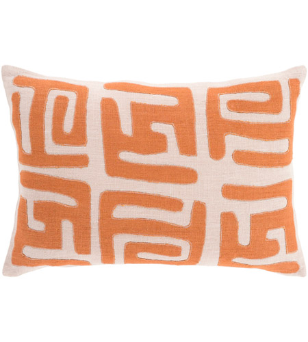 Surya NRB004-1319D Nairobi 19 X 13 inch Burnt Orange and Tan Lumbar Pillow