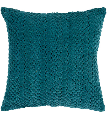 Surya P0279-1818P Velvet Luxe 18 X 18 inch Emerald Pillow Kit photo
