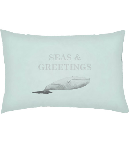 Surya PHDSG002-1424 Seas And Greetings Green Outdoor Holiday Throw Pillow photo