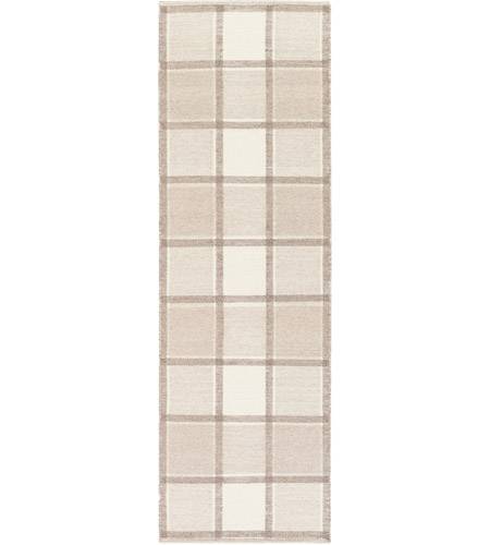 Surya RCF8001-268 Rockford 96 X 30 inch Neutral and Neutral Runner, Wool