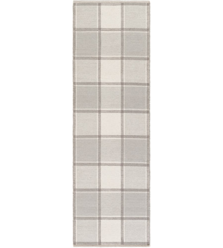 Surya RCF8003-268 Rockford 96 X 30 inch Gray and Neutral Runner, Wool