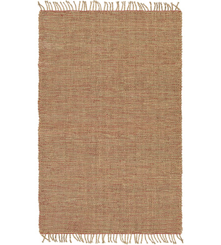 Surya RLD4001-810 Ryland 120 X 96 inch Red and Neutral Area Rug, Jute and Seagrass