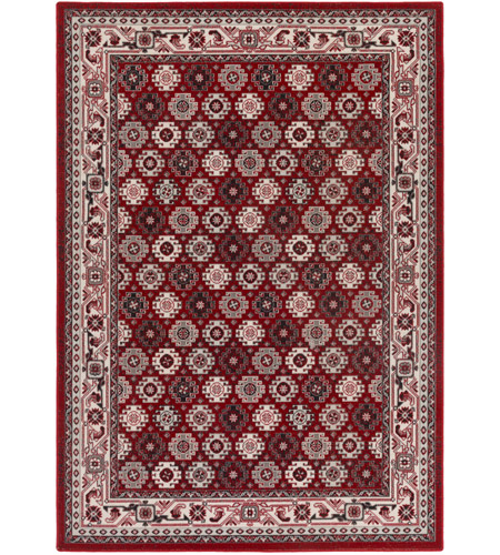 Surya ROO6207-223 Roosevelt 36 X 26 inch Bright Red Indoor Area Rug, Rectangle