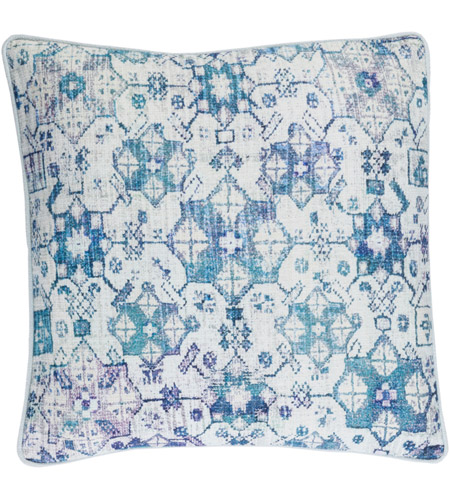 Surya RXN003-1818 Roxana 18 X 18 inch Blue and Blue Pillow Cover