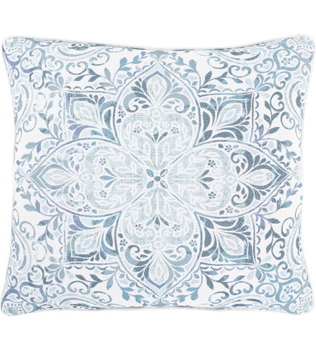 Surya RXN006-1818 Roxana 18 X 18 inch Ivory/Teal/Medium Gray/Pale Blue/Lavender Pillow Cover, Square