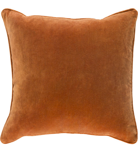 Surya SAFF7196-2222D Safflower 22 X 22 inch Burnt Orange Pillow Kit, Square