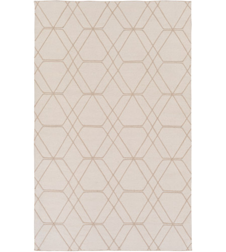 Surya SBK9024-3656 Seabrook 66 X 42 inch Neutral and Blue Area Rug, Wool
