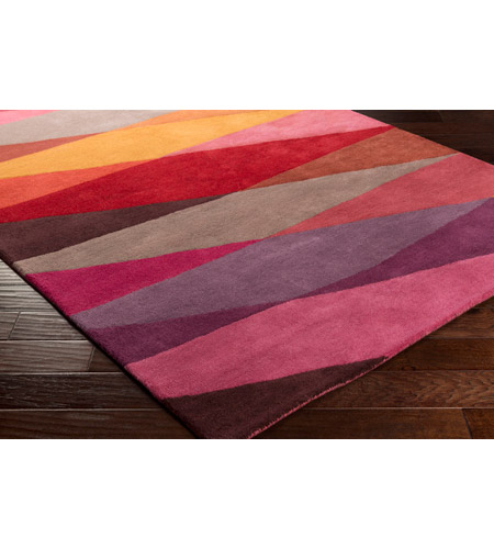 Surya SCI32-58 Scion 96 X 60 inch Red and Red Area Rug, Wool sci32_corner.jpg