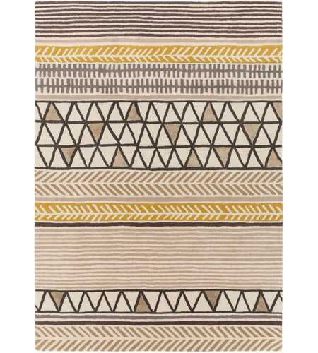 Surya SCI34-58 Scion 96 X 60 inch Brown and Brown Area Rug, Wool