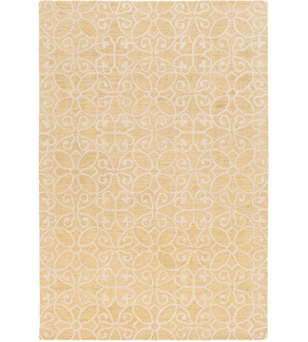 Surya SCT1007-23 Scott 36 X 24 inch Yellow and Neutral Area Rug, Wool photo