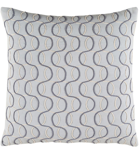 Surya SDB001-2020 Solid Bold II 20 X 20 inch Grey and Grey Pillow Cover