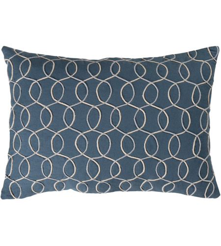 Surya SDB004-1319 Solid Bold II 19 X 13 inch Navy and Grey Pillow Cover