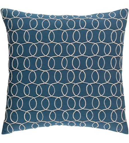 Surya SDB004-1818 Solid Bold II 18 X 18 inch Navy and Grey Pillow Cover