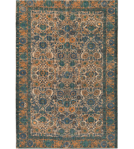 Surya SDI1001-810 Shadi 120 X 96 inch Neutral and Blue Area Rug, Jute, Cotton, and Polyester photo