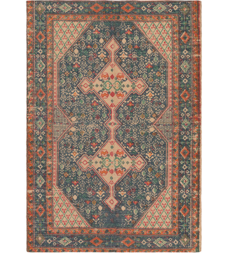 Surya SDI1012-810 Shadi 120 X 96 inch Neutral and Blue Area Rug, Jute, Cotton, and Polyester